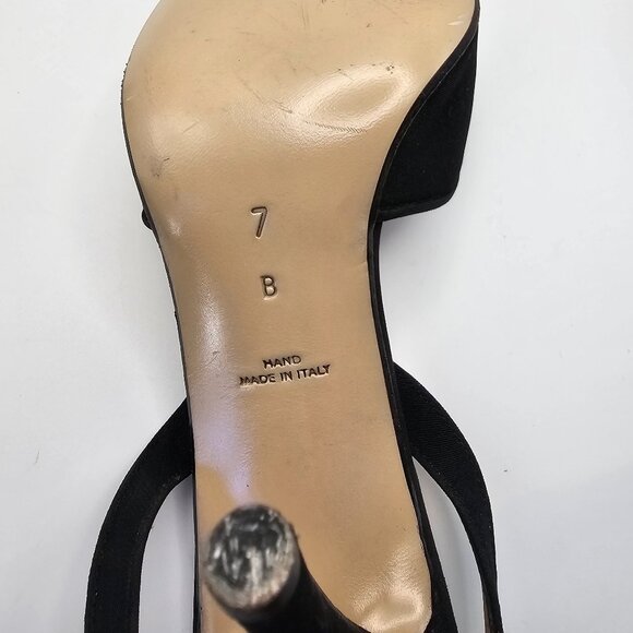Walter Steiger Women’s Italian Black Slingback Heels – Size 7 - Picture 8 of 8